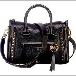 New, authentic MICHAEL KORS Carine Pebbled Leather Satchel Handbag, SOLD OUT!